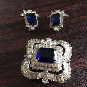 Jomaz Brooch and earrings